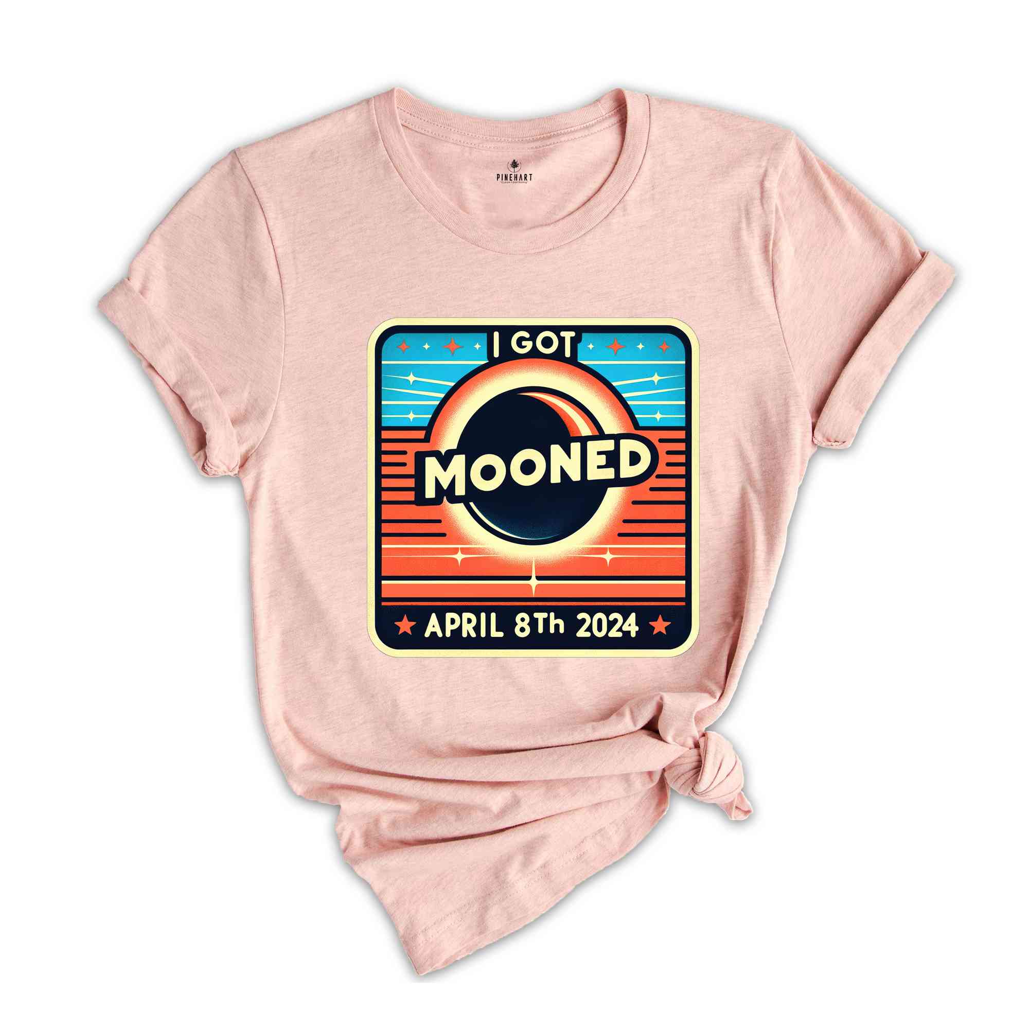 I Got Mooned On April 8th Shirt, Solar Eclipse 2024, Total Solar Eclipse Shirt, Celestial Shirt, Eclipse Event 2024 Shirt, April 8th 2024