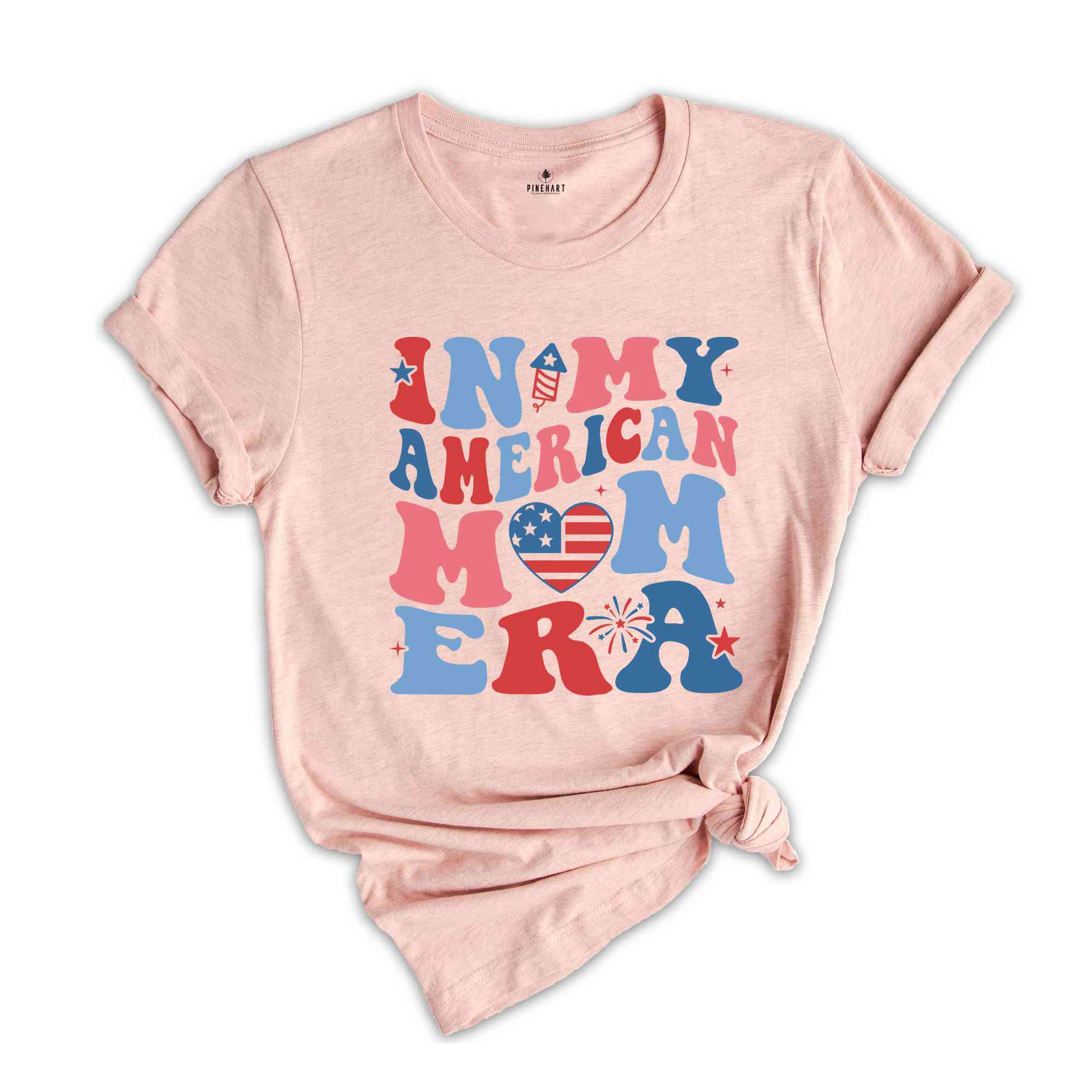 In My American Mom Era Shirt, Fourth Of July Shirt, Independence Day Shirt, July 4th Shirt, USA Shirt, Patriotic Shirt, Red White Blue Shirt