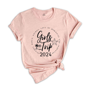 Girls Trip 2024 Shirt, Girls Vacation Shirt, Vacation Gift, 2024 Trip Shirt, Girls Holiday Shirt, Cruise Squad Shirt, Shirt For Bestie