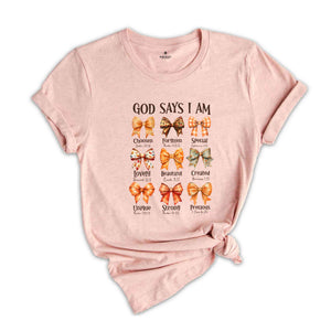 God Says I Am Shirt, Cute Fall Shirt, Fall Vibes Shirt, Halloween Shirt, Religious Shirt, Halloween Gift, Christian Shirt, Spooky Vibes