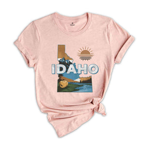 Retro State Of Idaho Shirt, State Of Idaho Shirt, State Shirt, Idaho Shirt, Idaho Lover Shirt, Family Trip Shirt, Travel Shirt