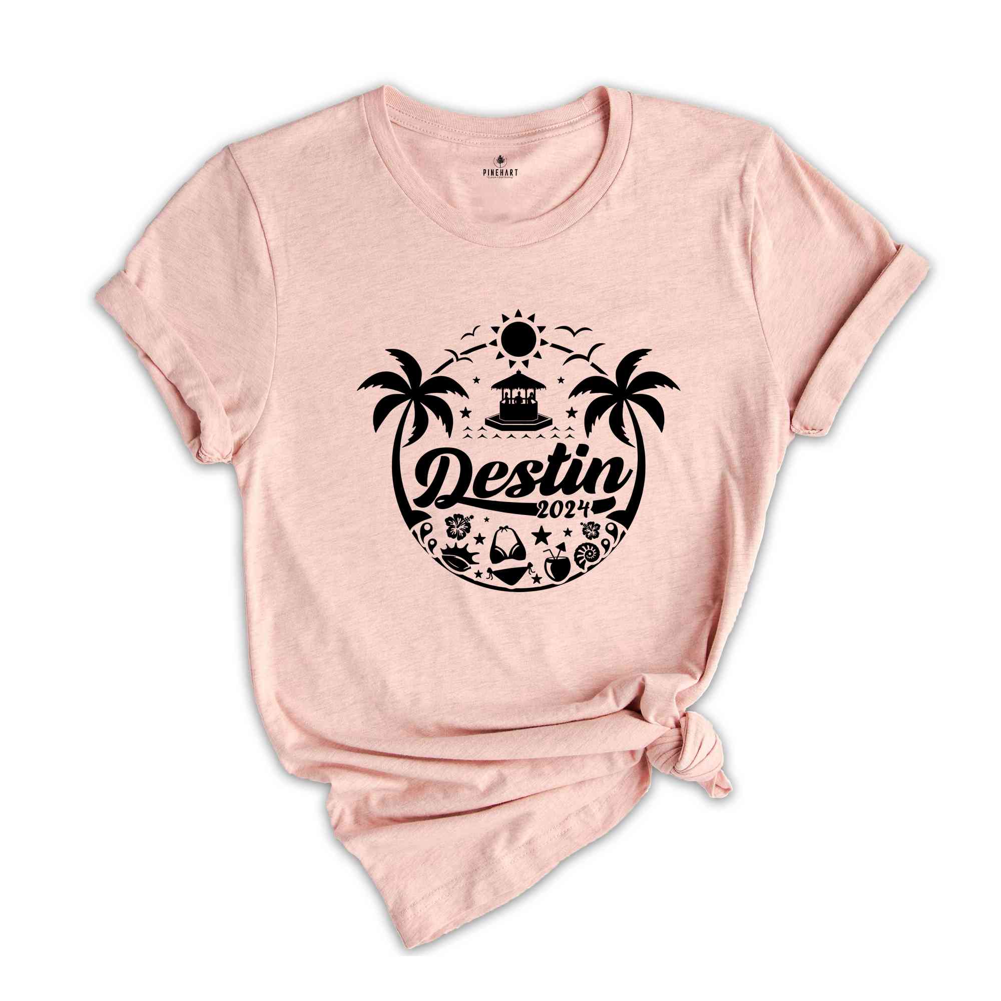 Destin Beach Shirt, Family Vacation Tee, 2024 Florida Destin Shirt, Beach Shirt, Florida Shirts, Palm Tree Tee, Girls Trip Shirt