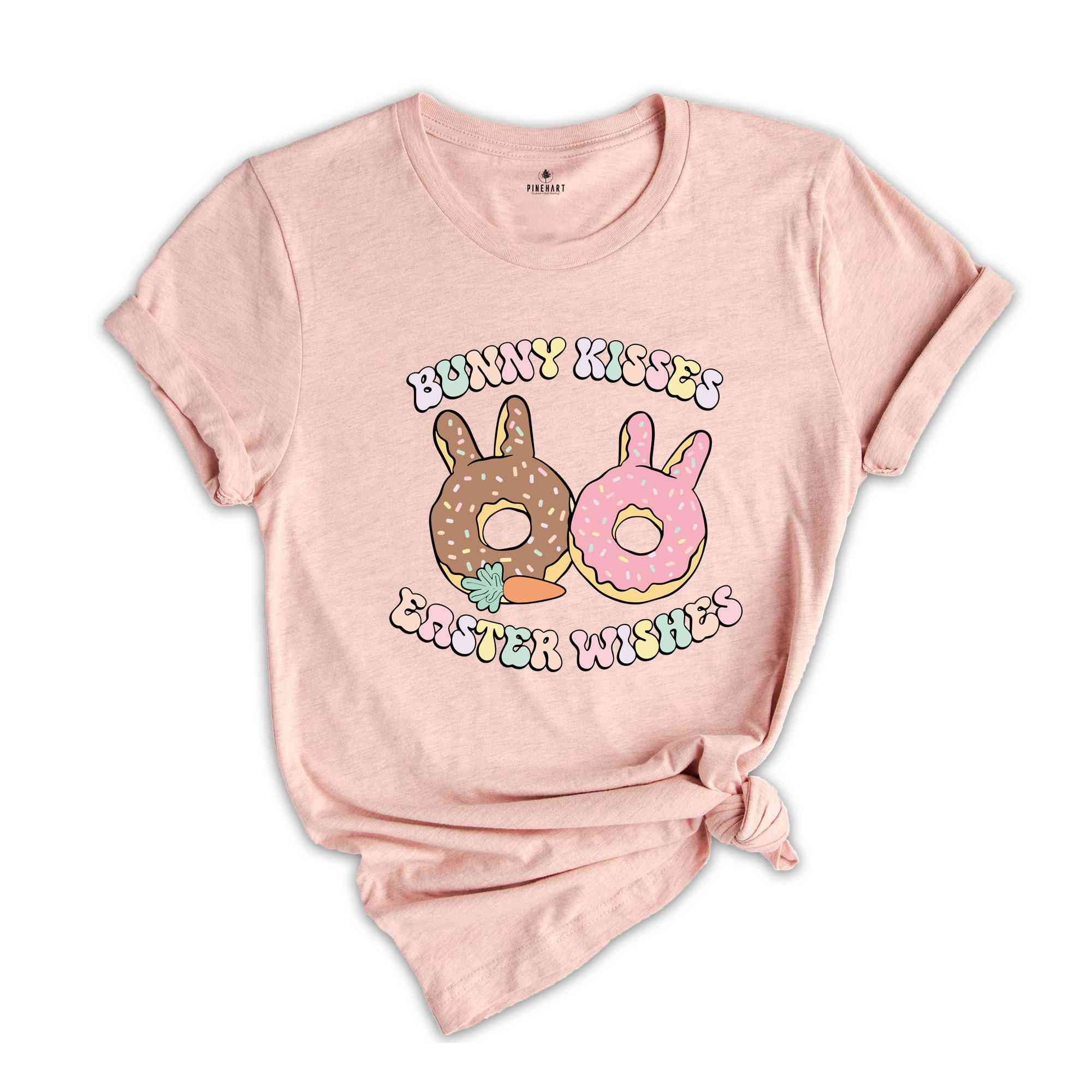 Bunny Kisses Easter Wishes Shirt, Easter Day Shirt, Easter Bunny Tee, Easter Day Gift, Cute Easter Day T-Shirt