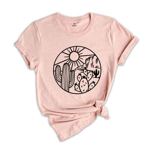 Desert Shirt, Cactus Plants, Cactus Shirt, Desert Adventure Shirt, Arizona Shirt, Cute Cactus Shirt, Cactus Scene Shirt