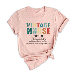 Vintage Nurse Definition T-Shirt, Nurse Shirt, RN Shirts, Nurse Funny Shirt, Vintage Nurse Shirt, Gifts For Nurses