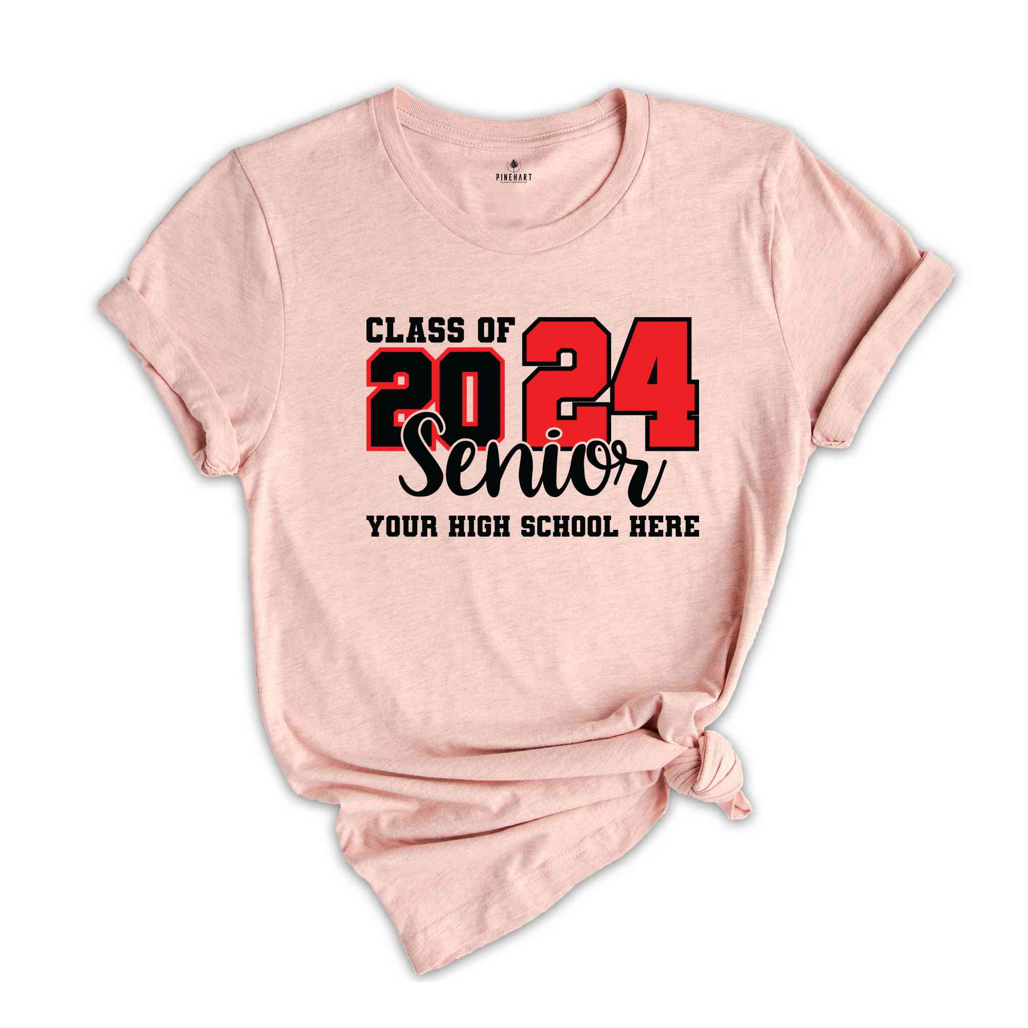 Custom Class Of 2024 Shirt, High School Shirt, Customized Shirt, Senior Shirt, Personalized Senior Shirt, Matching Shirt, Graduation Shirt