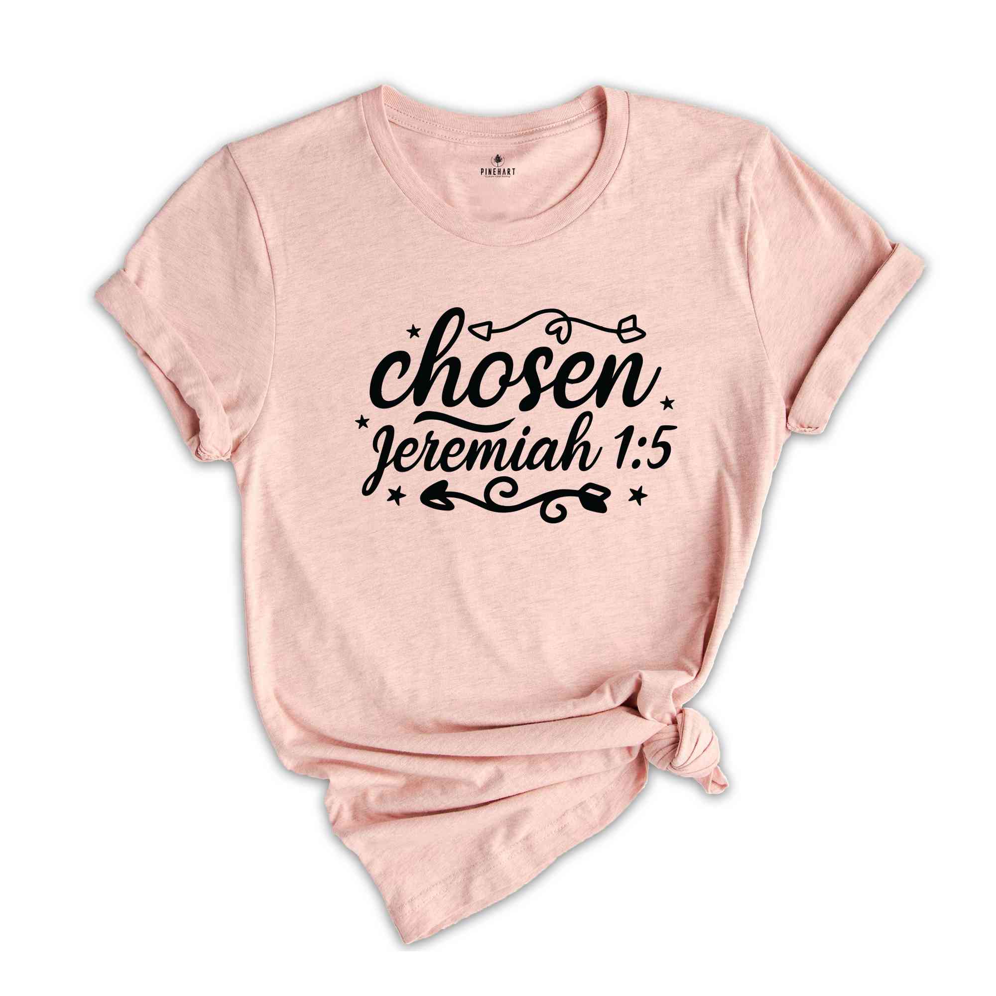 Chosen T-Shirt, Trendy Christian Shirt, Aesthetic Bible Verse Shirt, Inspirational Gift, Christian Gifts