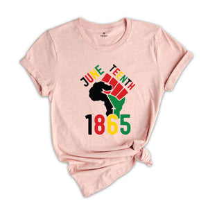 Juneteenth 1865 T-Shirt, Juneteenth Afro Shirt, Freeish Since 1865, Black Independence Day, Black Lives Matter Shirt