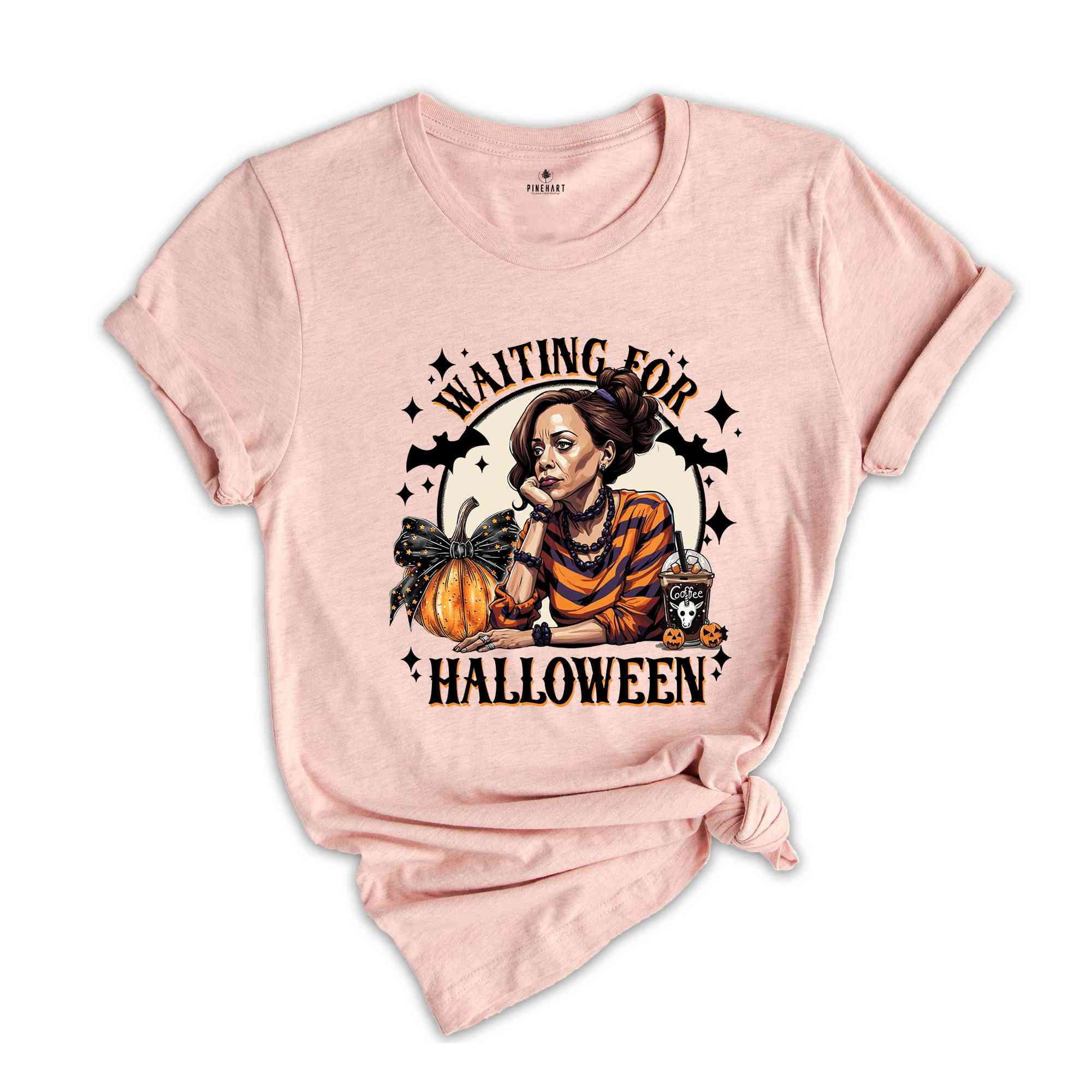 Waiting For Halloween Shirt, US Elections 2024 Tee, Kamala Harris Halloween Shirt, Halloween Gifts For Democrats