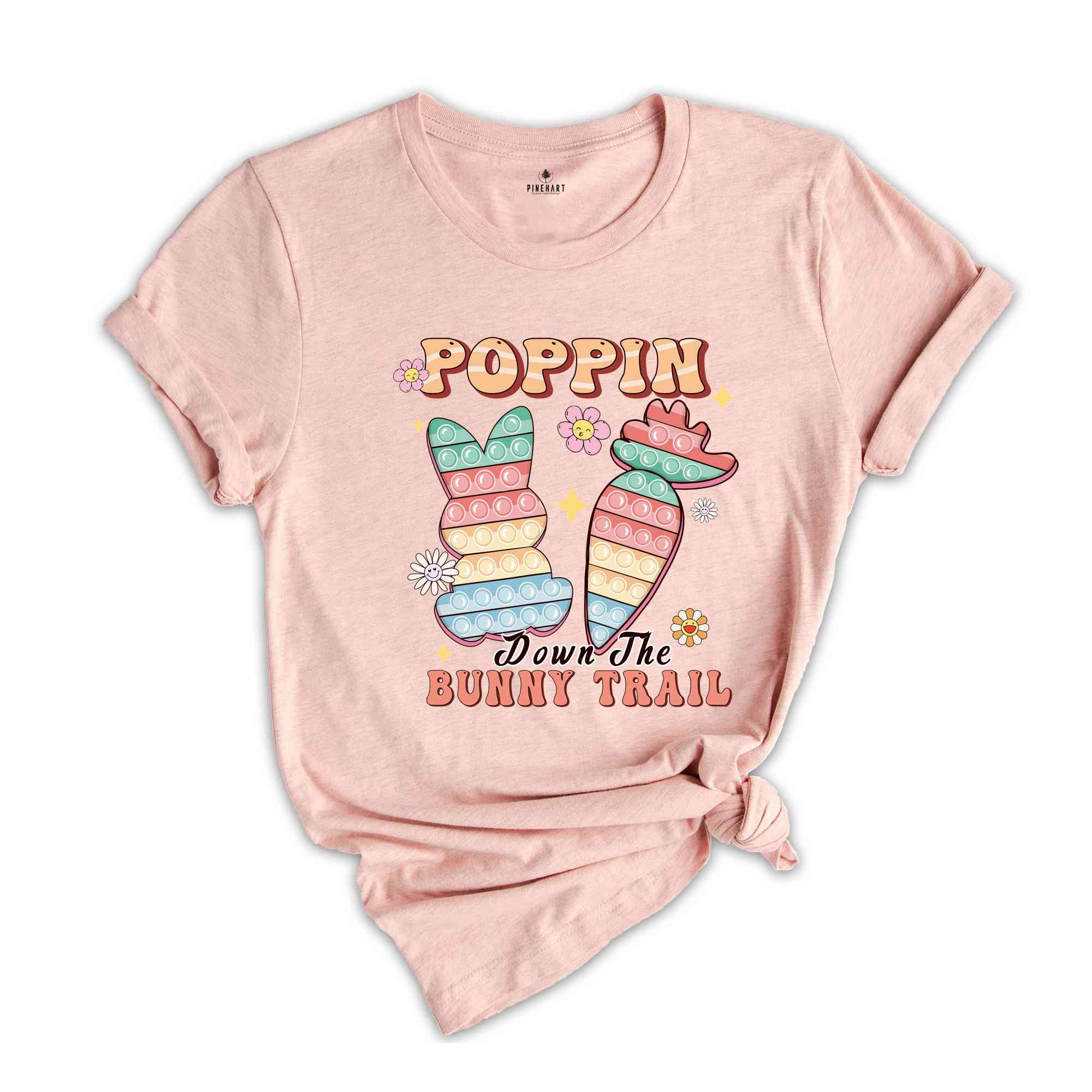 Poppin Down The Bunny Trail Shirt, Funny Easter Shirt, Retro Easter Shirt, Funny Bunny Shirt, Easter Day Gifts