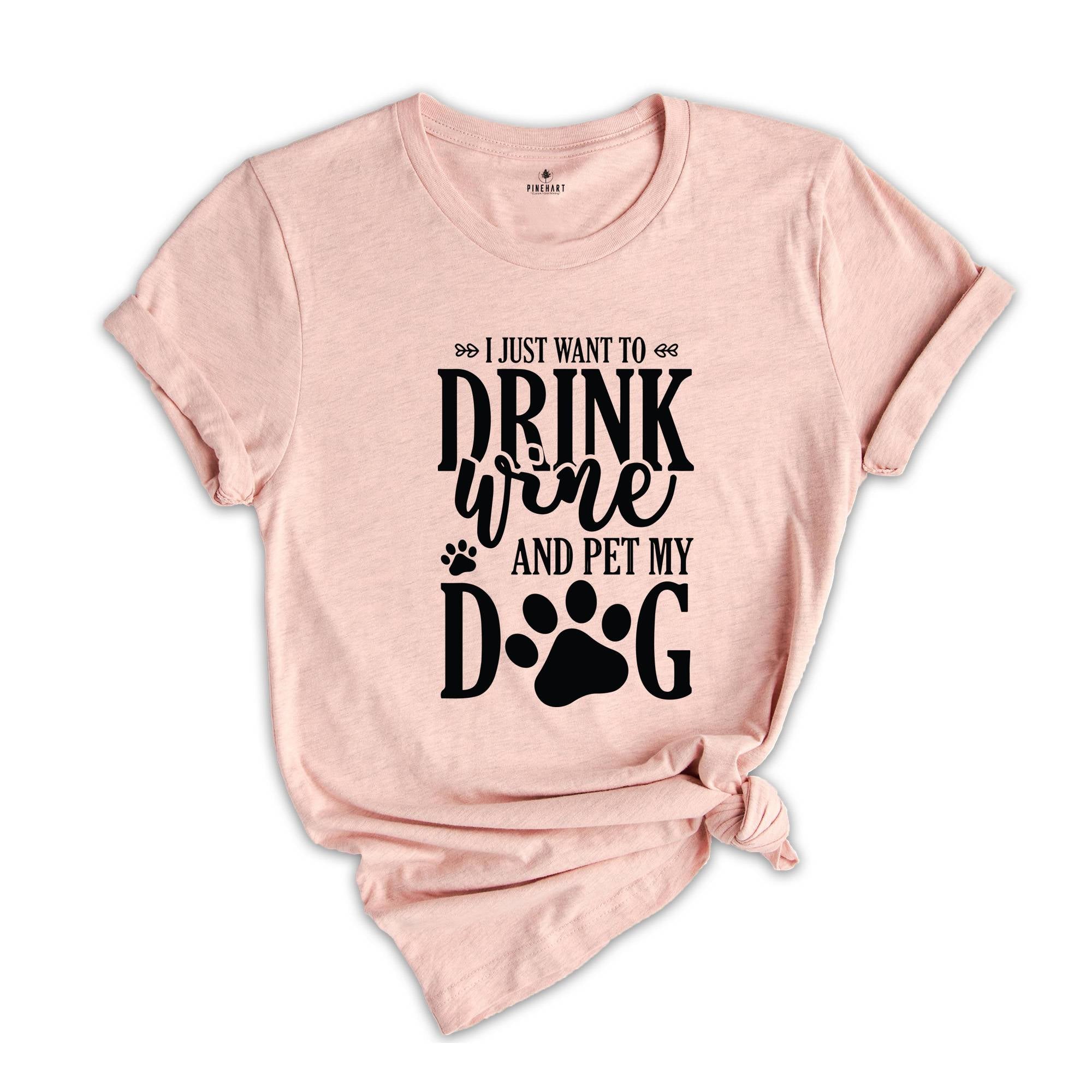 Dog Mom Shirt, Wine Lover TShirt, Dogs And Wine Shirt, Gift For Dog Mom, Dog Mama T Shirt, Fur Mama Shirt, Wine Lover Gift, Fur Parent Shirt