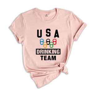 USA Drinking Team Shirt, Beer Party T-shirt, 4th Of July Drinking Party Shirt, Independence Day Gift, Gift For American