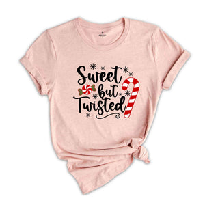 Sweet But Twisted Candy Cane Shirt, Christmas Gift, Winter Costume, Holiday Tee, 2024 Christmas T-Shirt, Christmas Outfit