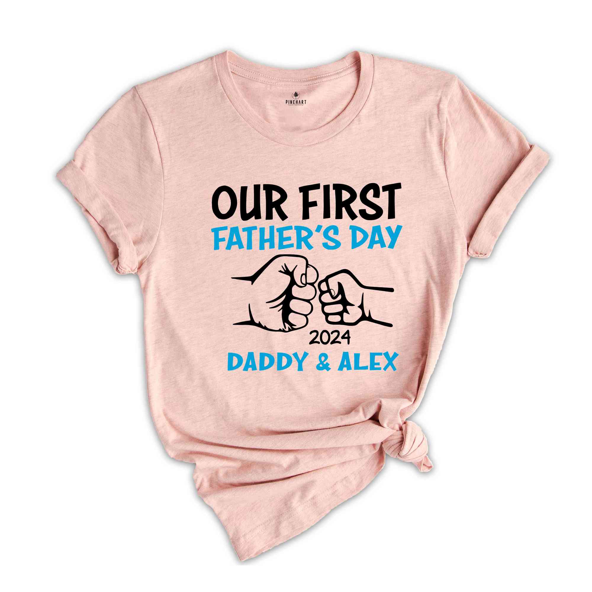 Our First Fathers Day Shirt, Daddy And Child Shirt, Fathers Day Matching Shirt, Fathers Day Gift Tee