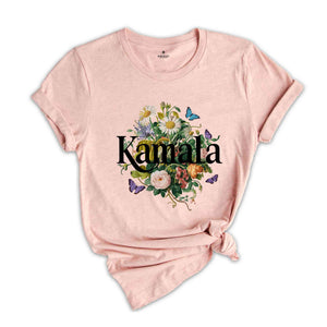 Botanical Kamala Shirt, Kamala Harris Voting 2024 Presidential Election Tee, Artsy Floral Politics Tee, Vote for Kamala, Madam President