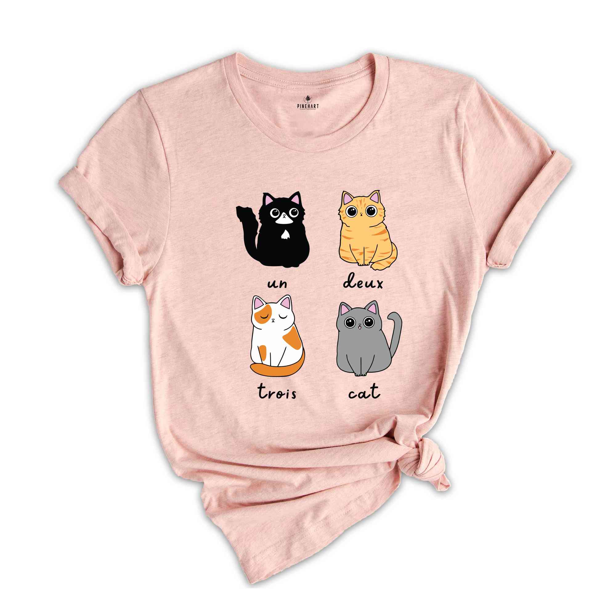 Un Deux Trios Cat T-Shirt, Un Deux Trois Cat Shirt, Cat Mom Shirt, Cat Lover Gift, Funny Cat Shirt, Cat Owner Tee, Cat Lover Tee