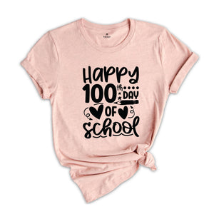 Happy 100th Day Of School Shirt, 100 Days Of School Shirt, Pencil Coquette Shirt, School Teacher Shirt, Teacher 100 Days Shirt, Pencil Shirt