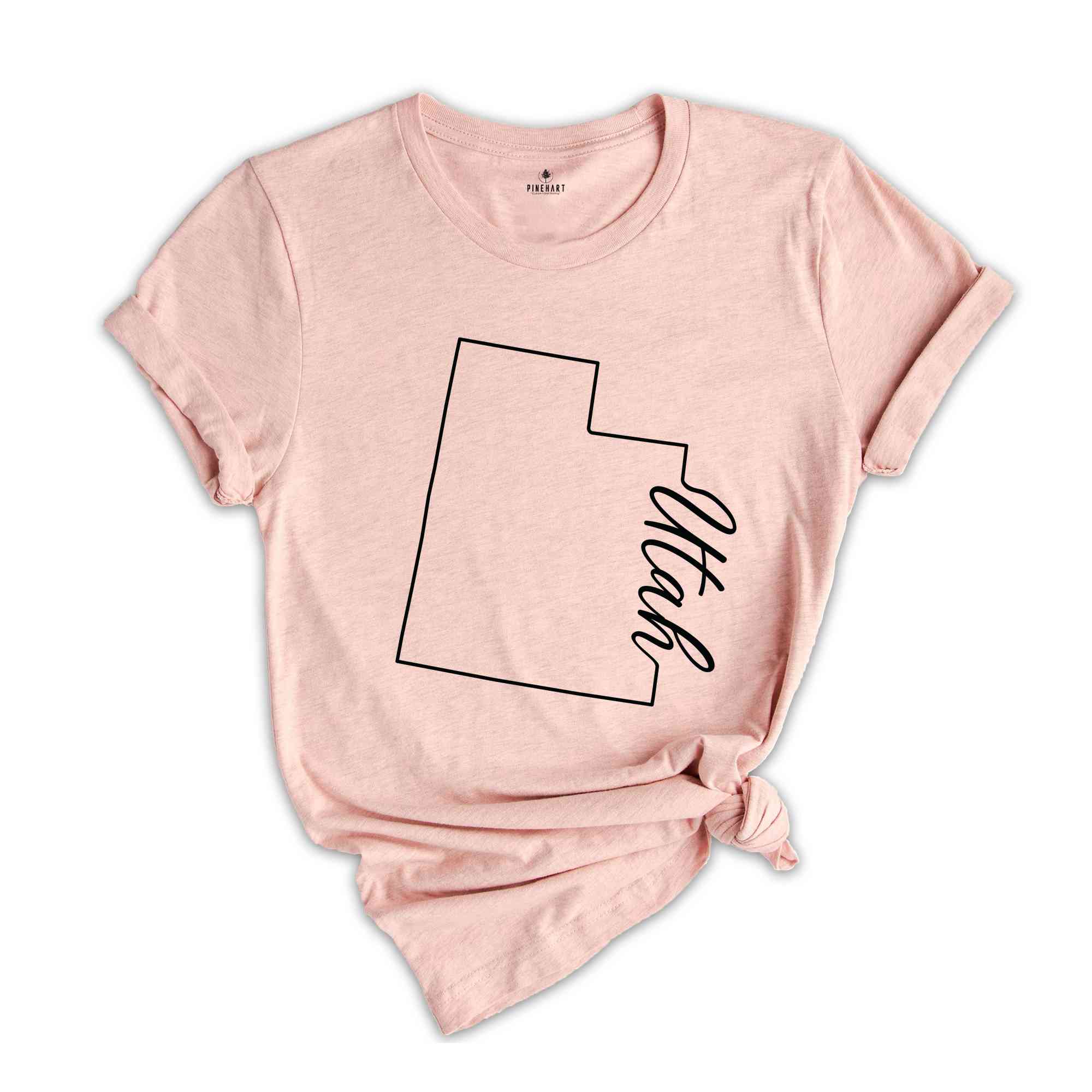 Utah State Shirt, The USA State Shirt, Utah USA Shirt, Utah Map Outline Shirt, US Outline Shirt, United States Shirt