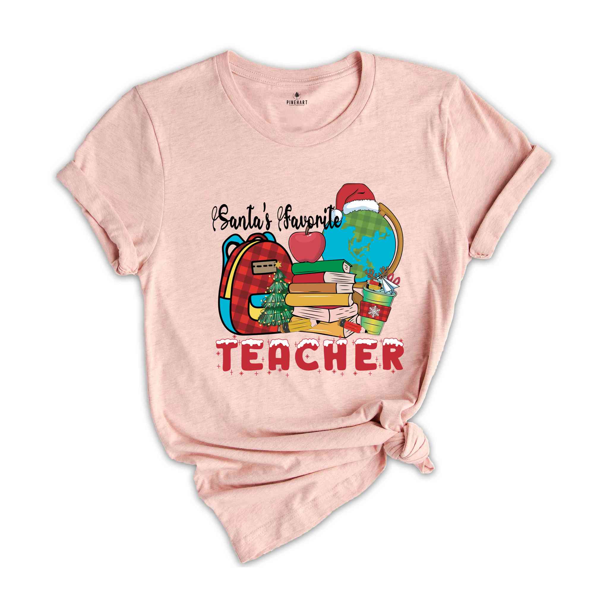 Santa's Favorite Teacher Shirt, Teacher Christmas Shirt, Teacher Gift, Christmas Gift, Holiday Shirt, Christmas Party Shirt, Happy Christmas