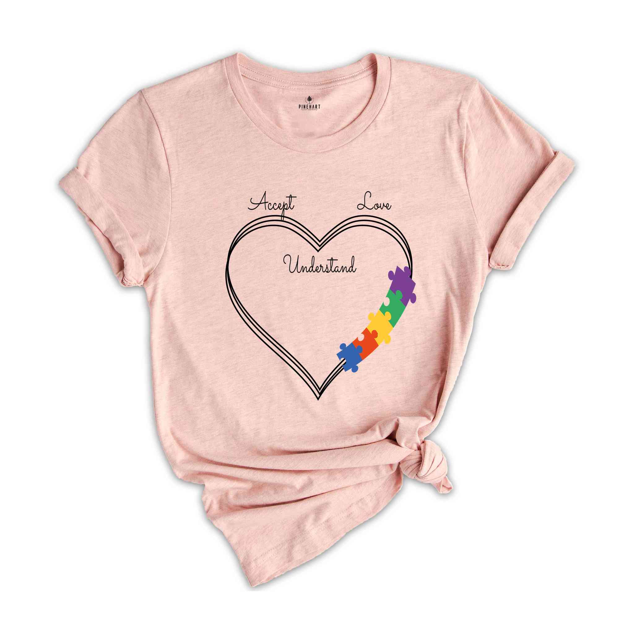 Autism Acceptance T-Shirt, Autism Accept Understand Love T-Shirt, Autism Awareness Shirt, Autism Mom Shirt, Autism T-Shirt