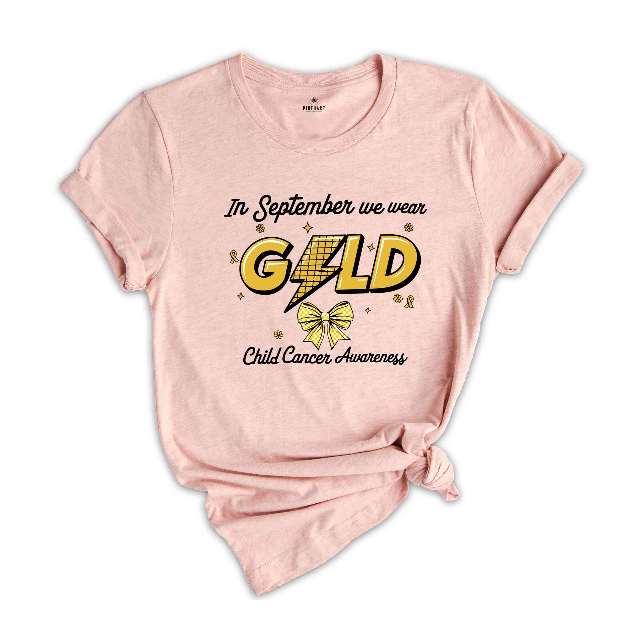 In September We Wear Gold Child Cancer Awareness Shirt, Cancer Support Shirt, Gold Ribbon Shirt, Cancer Support Shirt, Pediatric Nurse