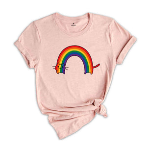 Rainbow Cat Shirt, Pride Shirt, Lgbtq Shirt, Cat Lovers Shirt, Cat Mama Shirt, Purride Cat Shirt, Gay Cat Shirt, Lgbt Flag Shirt