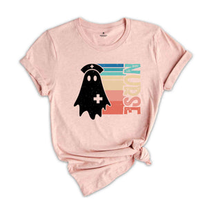 Halloween Nurse Shirt, Halloween Ghost Shirt, Halloween Gift, Nursing Shirt, Nurse Life Shirt, Halloween Gift For Nurse, Spooky Season Shirt