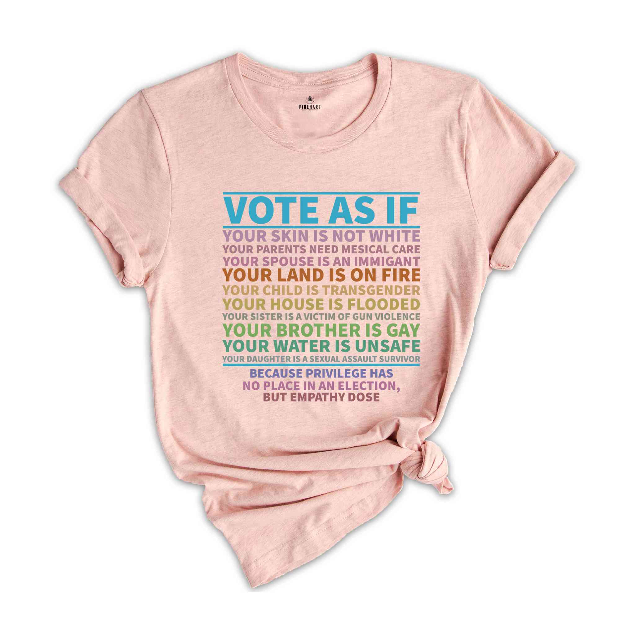 Vote As If Your Skin Is Not White Shirt, Vote Shirt, Vote Like Ruth Sent You Shirt, Election 2024 Shirt, Trump Shirt, Equality Shirt