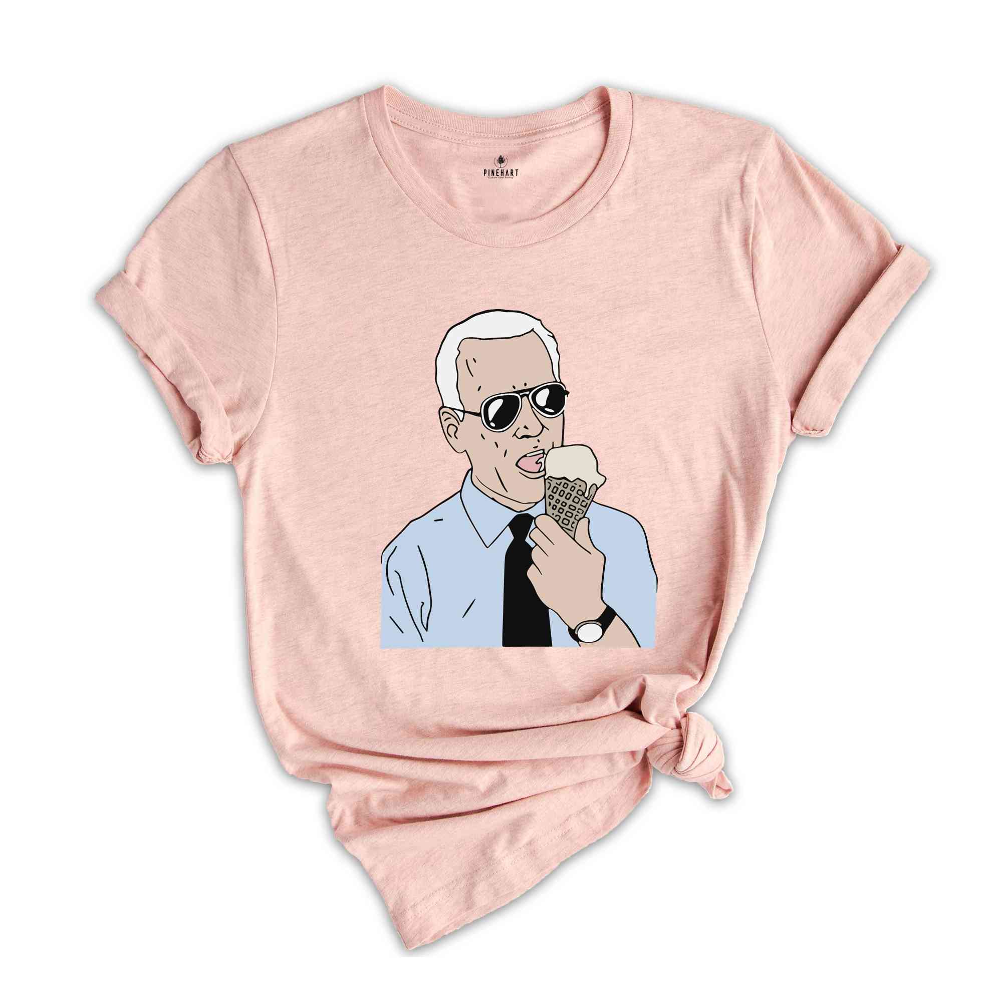 Joe Biden Eating Ice Cream T-Shirt, Biden Shirt, Political Tee, Ice Cream Tee, Joe Biden Conservative Shirt