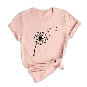 Dandelion Tee, Just Breathe Shirt, Dandelion Flower Tee, Inspirational Shirt, Floral Shirt, Dandelion T-Shirt, Dandelion Flower