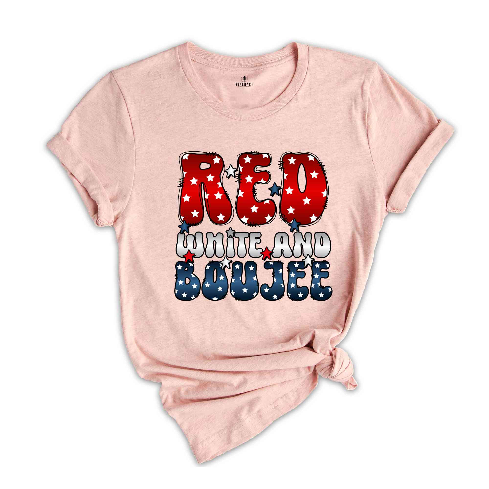 Red White And Boujee Shirt, Patriotic Shirt, Independence Day Shirt, 4th Of July Shirt, Retro America Shirt