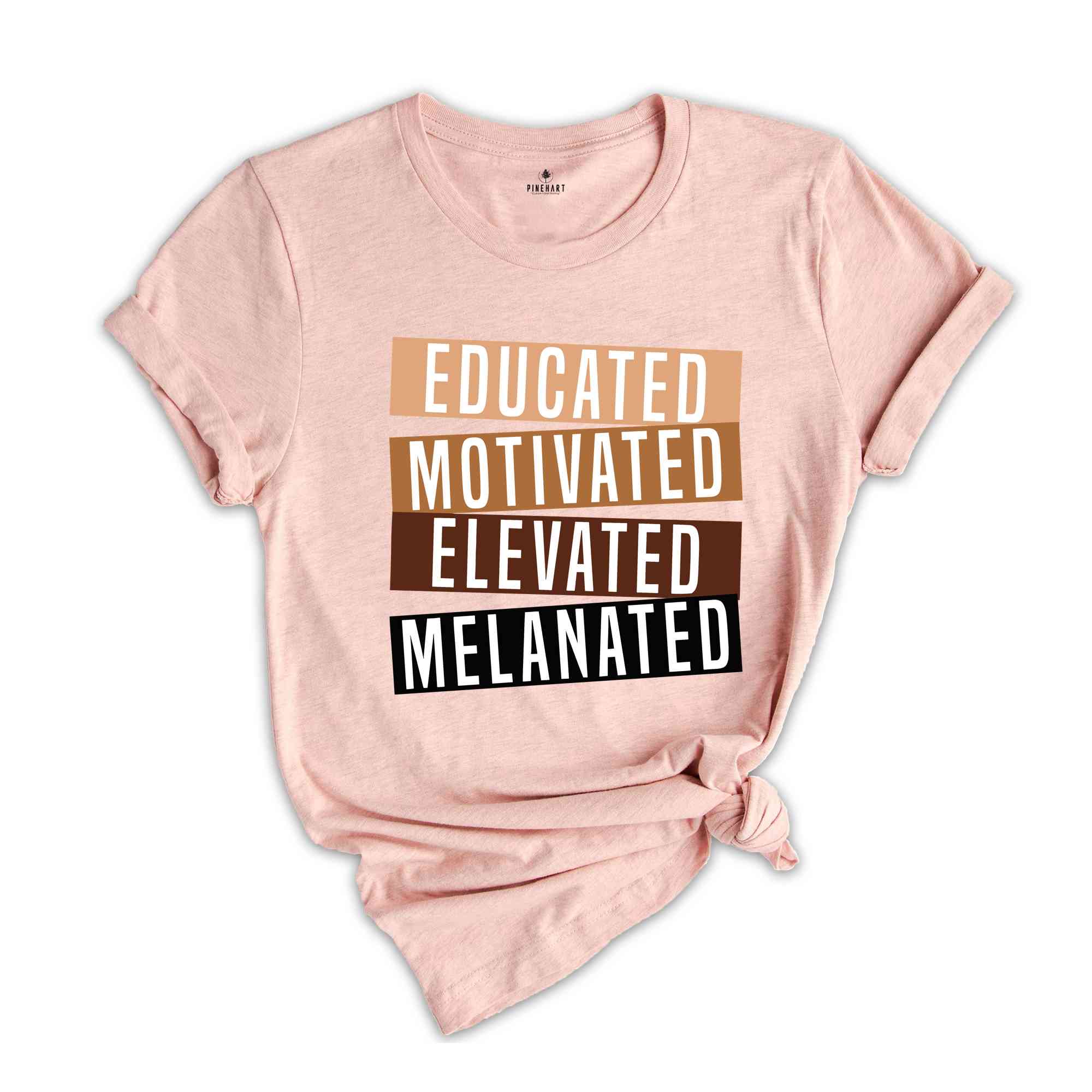 Educated Motivated Elevated Melanated Shirt, Black History Month, African American Shirt, Black Lives Matter Shirt