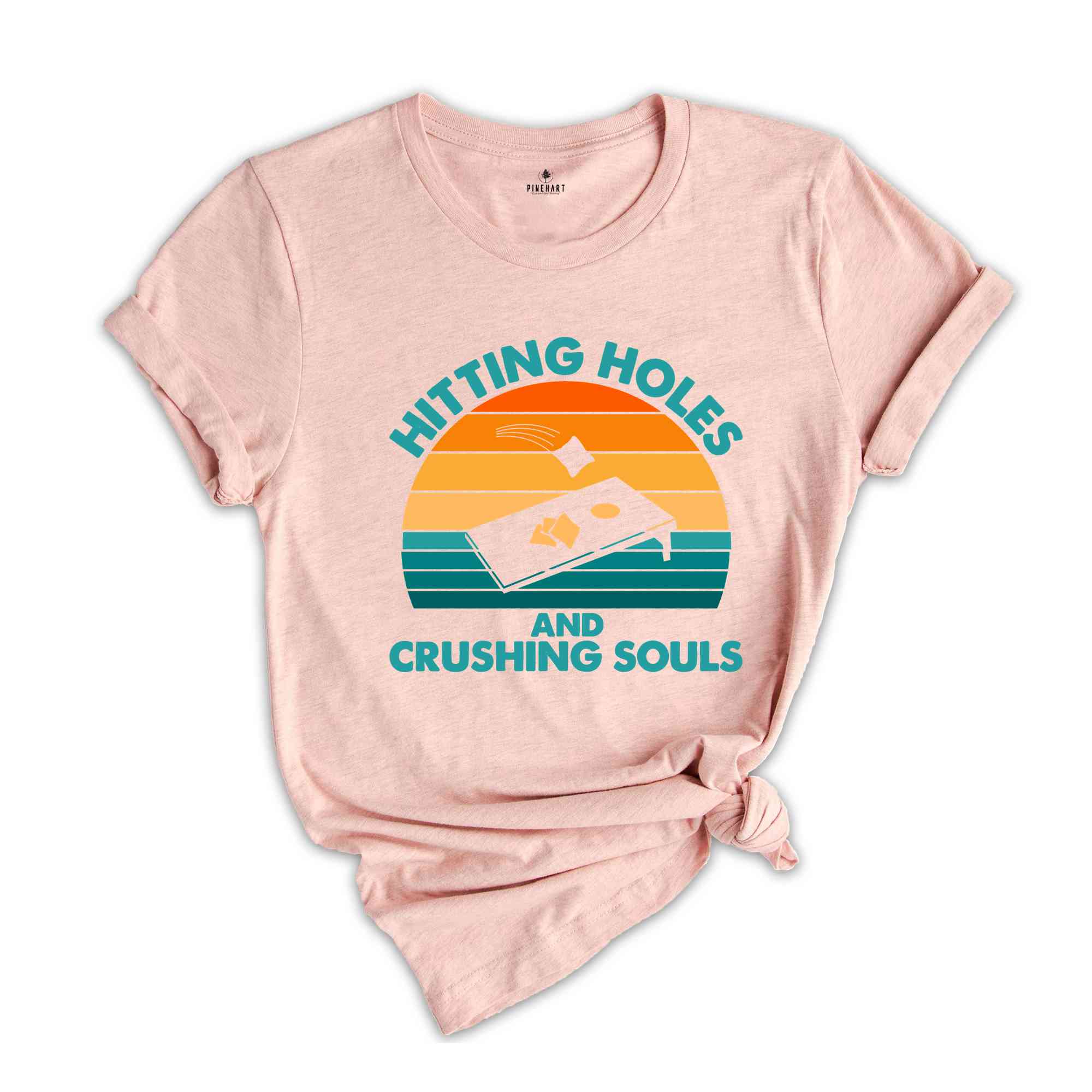 Hitting Holes And Crushing Souls Shirt, Cornhole Gift, Cornhole Game Shirt, Cornhole Lover Shirt, Cornhole Tournament Shirts, Cornhole Board