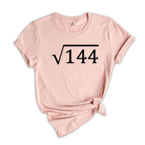 12th Birthday T-Shirt, Birthday Gift Ideas, Funny 12th Birthday Shirt, Birthday Gifts For Math Lovers, Math Lovers Tee