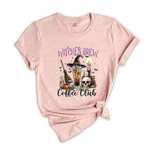 Witches Brew Coffee Club Shirt, Halloween Shirt, Spooky Pumpkin Shirt, Halloween Party Shirt, Halloween Party