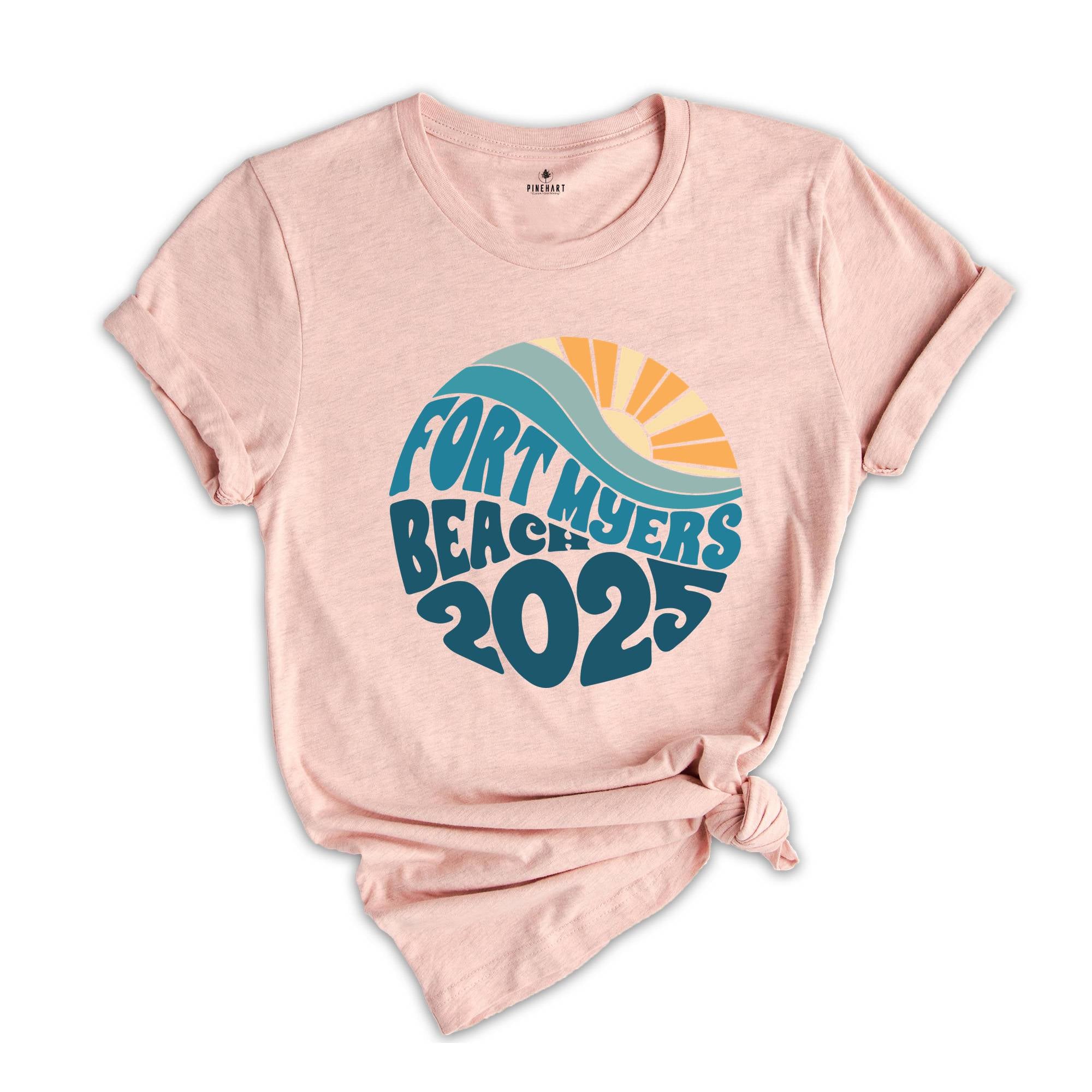 Fort Myers Beach 2025 Shirt, Summer Shirt, Beach Vacation Shirt, Summer Trip 2025 Shirt, Gift For Holiday, Family Vacation Shirts