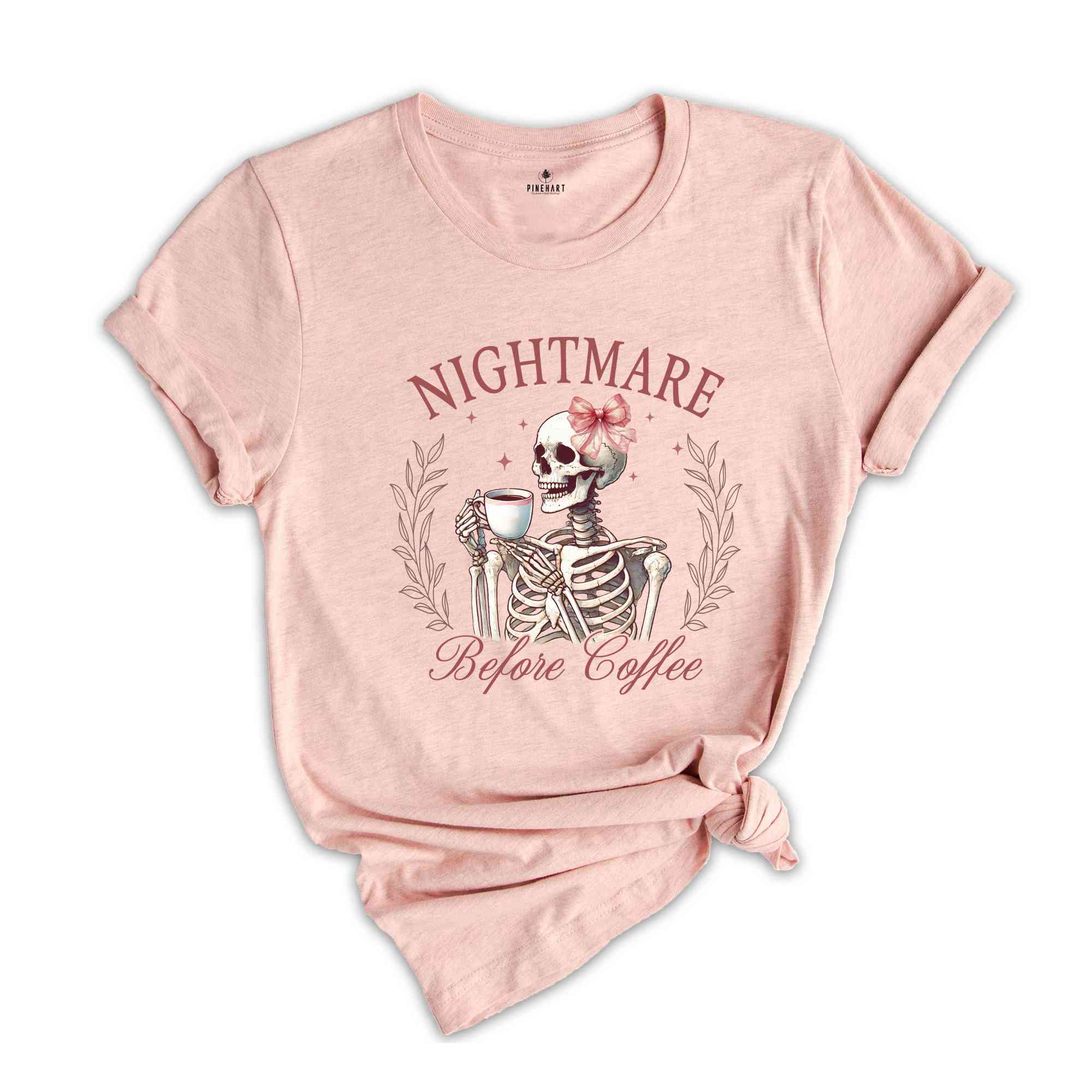 Nightmare Before Coffee Shirt, Coffee Lover Halloween, Spooky Season Shirt, Skeleton Shirt, Halloween Gift, Halloween Shirt, Horror Shirt