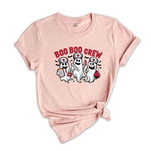 Boo Boo Crew Halloween Nurse T-Shirt, Boo Shirt, Halloween Shirt, Funny Halloween Shirt, Cute Nurse Shirt, Ghost Nurse Tee