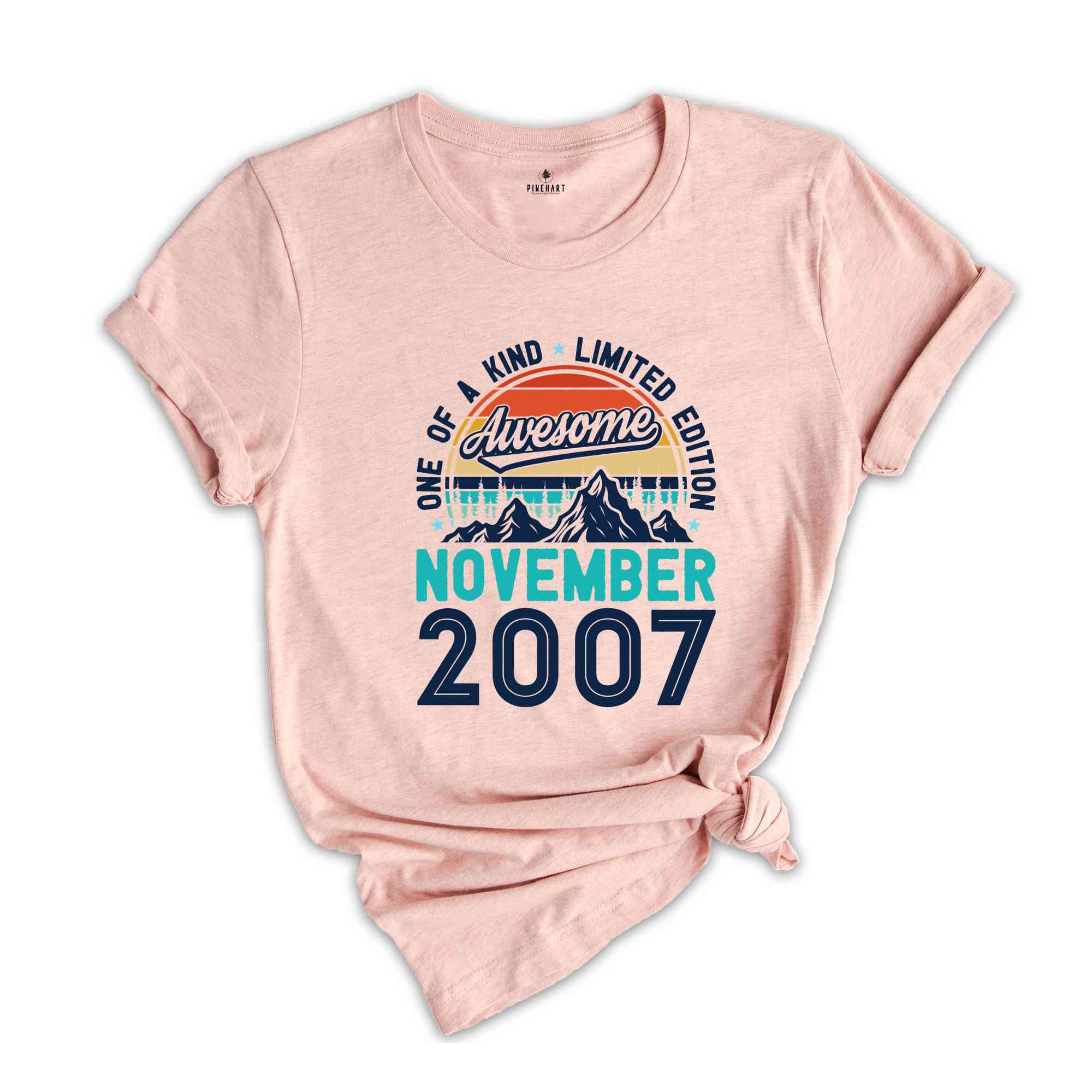 One Of A Kind Limited Edition Birthday 2007 Shirt, 17 Years Old Shirt, Birthday Party Shirt, Birthday Shirt, Family Birthday Party