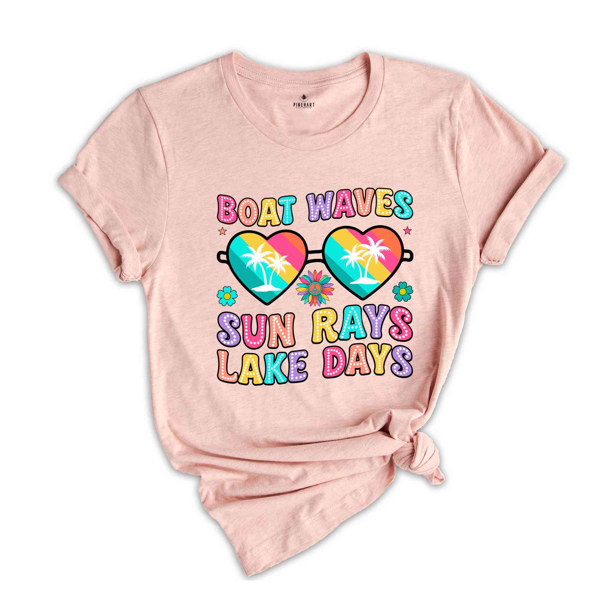 Boat Waves Sun Rays Lake Days Shirt, Summer Shirt, Summer Vibes Shirt, Sunshine Shirt, Beach Shirt, Lake Day Shirt, Lake Vacation Shirt