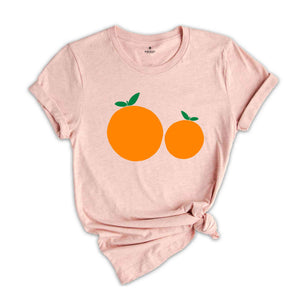 Vintage Orange Shirt, Art Fruit Shirt, Oranges Shirt, Foodie Gift, Vintage Mom Shirt, Funny Fruit Shirt, Summer Vibes Shirt