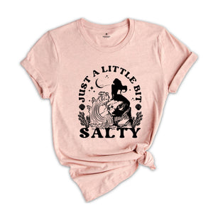 Just a Little Bit Salty Shirt, Funny Mermaid Squad Shirt, Mermaid Party T-Shirt, Mermaid Birthday T Shirt, Bridal Party Shirt, Girls Mermaid