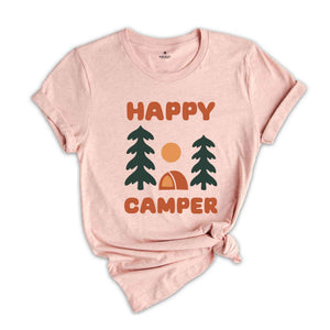 Happy Camper Shirt, Camping Tee, Nature Lover Gift, Outdoor Camping Shirt, Adventure T-shirt, Gift for Camper