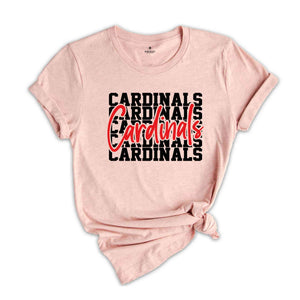 Team Mascot Shirt, Cardinals Team Shirt, Cardinals Team Spirit Shirt, Cardinals Fan Shirt, Cardinals School Shirt, Cardinals School Spirit