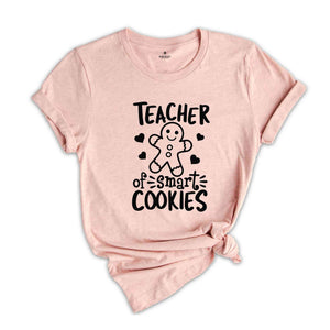 Teacher Of Smart Cookies Shirt, Christmas Teacher Tee, Kindergarten Teacher Shirt, Christmas Teacher Gift, Teacher Tee