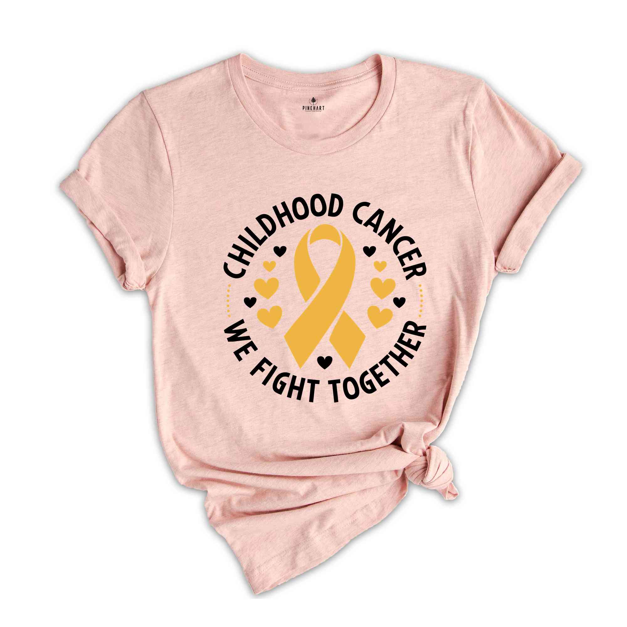 Childhood Cancer We Fight Together Shirt, Cancer Support Shirt, Cancer Awareness Shirt, Awareness Gifts, Cancer Ribbon Shirt