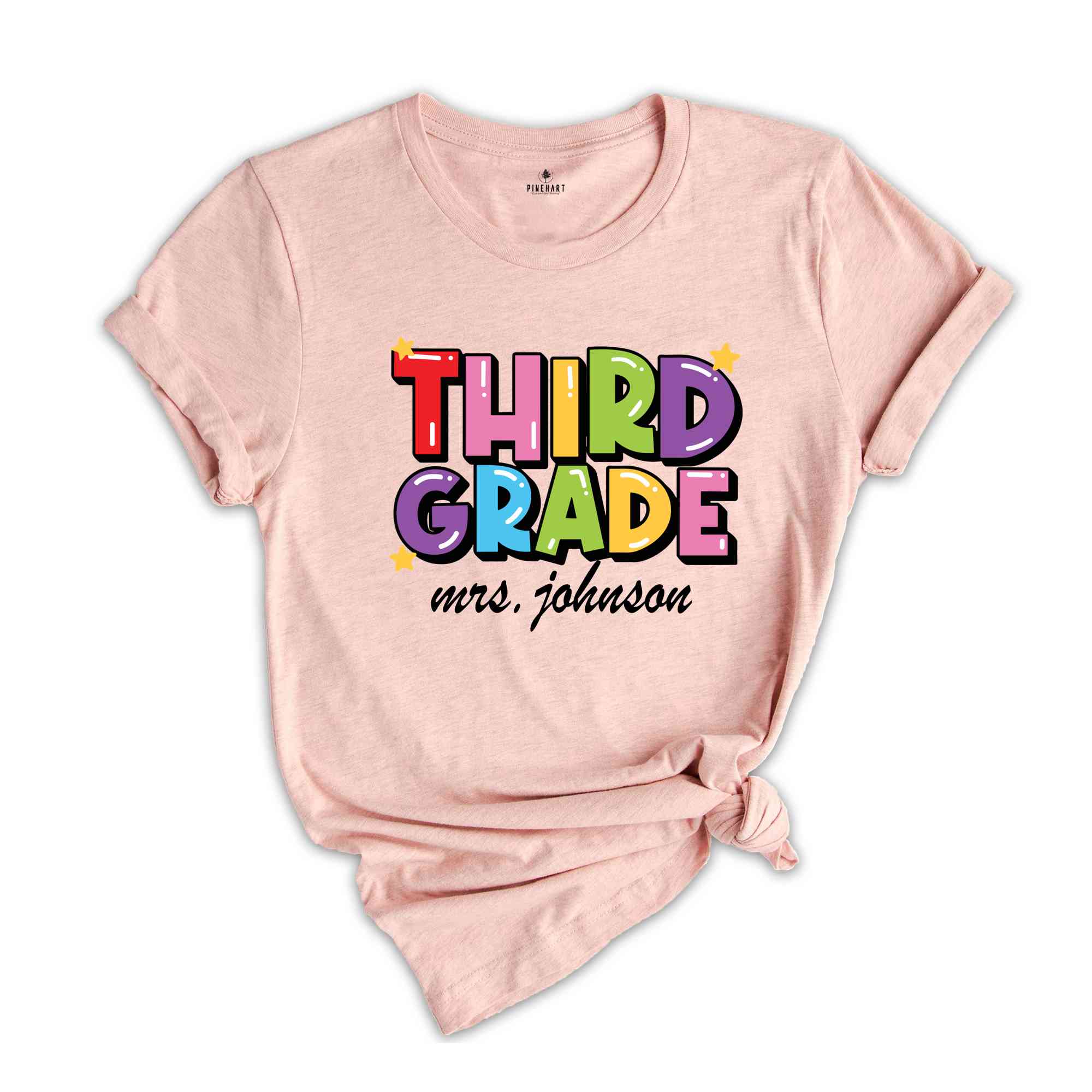 Custom Third Grade Teacher Comfort Colors® Shirt, Third Grade Dream Team Shirt, Personalized 3rd Grade Teacher, Back to School Teacher Gifts