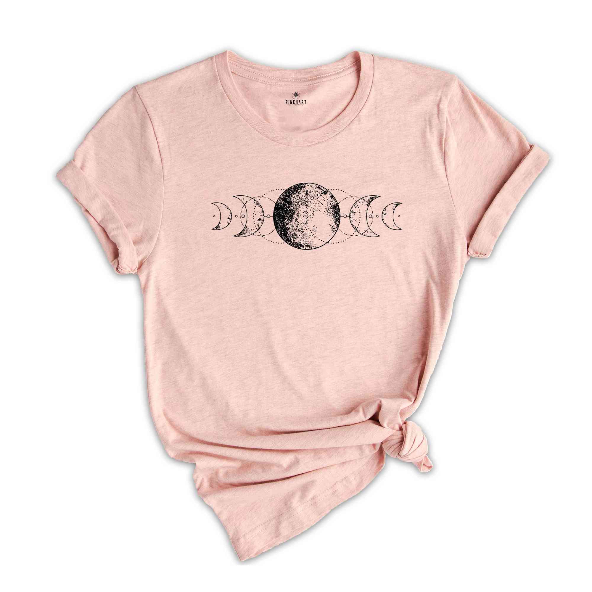 Moon Phases T-Shirt, Aesthetic Shirt, Boho Celestial Shirt, Lunar Cycle Shirt, Astrology Gifts, Moon Lovers Gifts