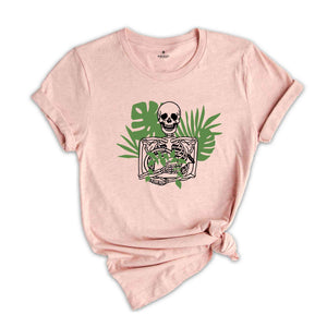 Skeleton Plant Lover Shirt, Gardening Shirt, Skeleton Gardener, Gift For Plant Lover, Plant Lover T-shirt, Floral Shirt, Plant Mom Gift