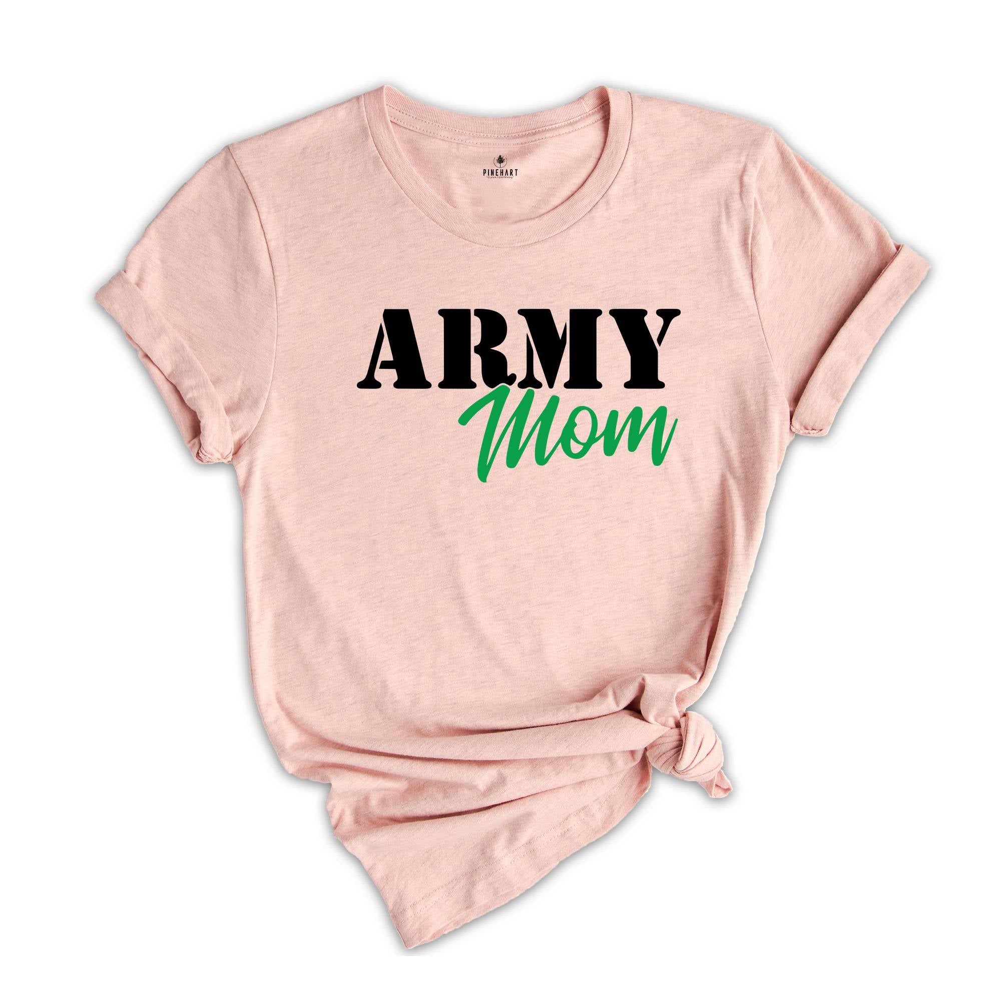 Army Mom Shirt, Cute Veteran Mom Tee, Gift For Army Mom, Proud Army Mom Shirt, Mothers Day Gift, Military Mom Shirt, Army Wife Shirt